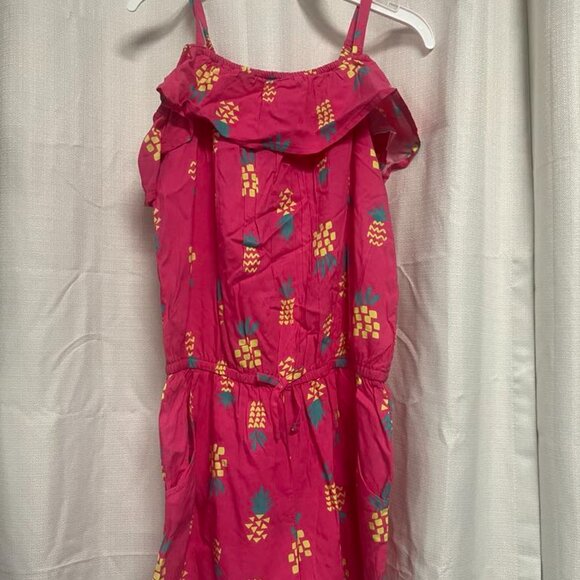 Girls' Pineapple Rompers - Cat & Jack Pink- XL 14/16. - Picture 2 of 3
